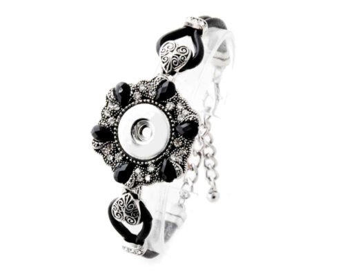 Snap Creations leather bracelet set with Snap - Baroque Goddess