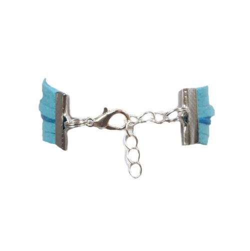 Faith Infinity Bracelet with Cross I love God - Sky Blue