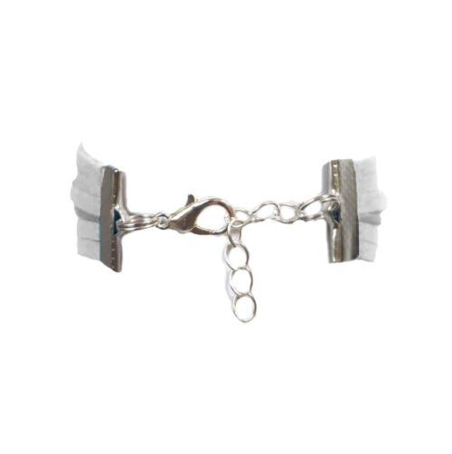 Christian Faith Infinity Bracelet with Cross I love God -White