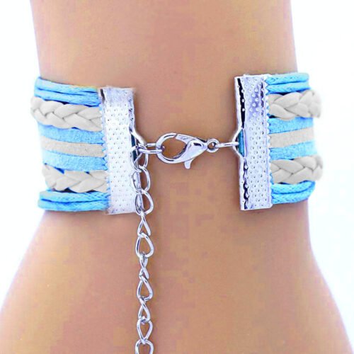 MOM & Baby Infinity Bracelet - Blue, White