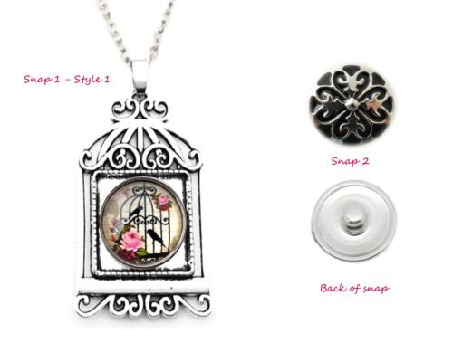Snap Creations Necklace set - Bird Cage