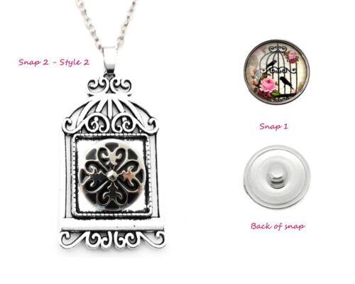 Snap Creations Necklace set - Bird Cage