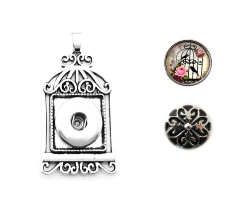 Snap Creations Necklace set - Bird Cage