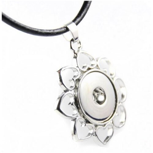 Snap Creations Leather Necklace Set - Hearts