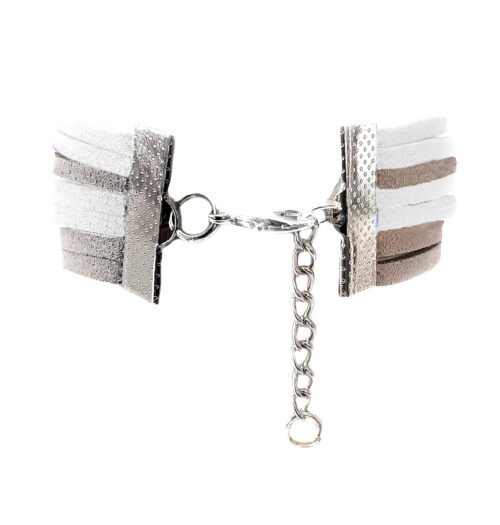 Faith Hope Awareness Support Infinity Bracelet - White, Grey