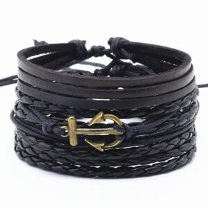 Africa Sweet Birdie Infinity Bracelet & Earrings Set - Brown