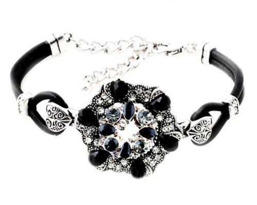 Snap Creations leather bracelet set with Snap - Baroque Goddess
