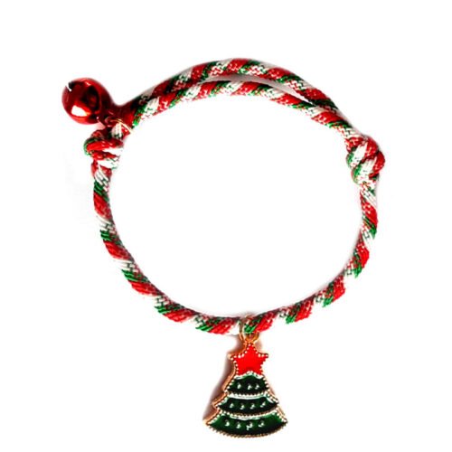 Xmas Tree & Santa Festive Jingle Bracelets Jewellery Set of 2